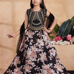 Muhuratam Ready To Wear Organza Lehenga Choli-image-93