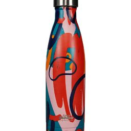 Smily kiddos stainless steel water bottle 500 ml Abstract Theme Red-13