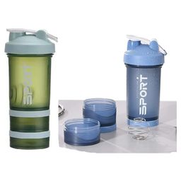 Sanjary Protien Shaker Bottle With extra Storage for gymers 450ml color design may vary-image-70