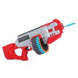 Play Nation Automatic Dart Blaster Battery Operated with Rotating Drum & Rechargeable Battery with 30 + 10 Elite Foam Darts - Multicolor-26