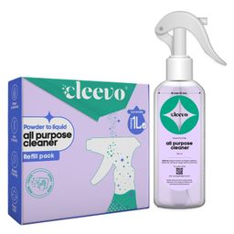 Cleevo All- Surface CleanerBottle Pack ,Plant-based Powerful Surface Cleaner Liquid for Tough Stains ,Stain Remover, 1L-10