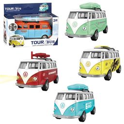 Magicwand 1:36 Scale Die-Cast Metal Bus Van with Openable Doors,Pull Back Action Multi-Colored Pack of 1-image-12