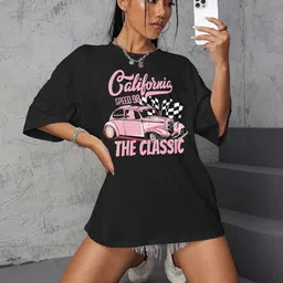 Mast & Harbour Graphic Printed Drop-Shoulder Sleeves Cotton Oversized T-shirt-picture-45