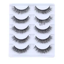 EUROPE GIRL Feather Luxe Eyelashes - 5 Pairs - EG12-14