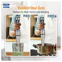 KENT 16044 Hand Blender Stainless Steel 400 W | Variable Speed Control | Easy to Clean and Store | Low Noise Operation-Silver image 2