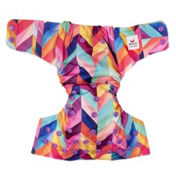 Mylo Baby Freesize Adjustable Cloth Diapers with 2 Free Insert Oeko Tex Certified Pack of 2 - Rainbow image 4