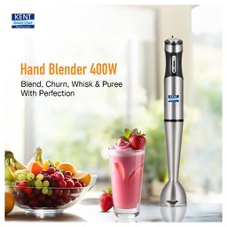 KENT 16044 Hand Blender Stainless Steel 400 W | Variable Speed Control | Easy to Clean and Store | Low Noise Operation-Silver image 4