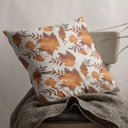 THEYAYACAFE White & Brown Floral Velvet Square Cushion Covers-image-28