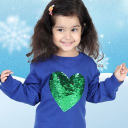 BownBee Girls Embellished Cotton Sweatshirt-image-73