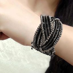 Grace Collections Women Rhodium-Plated Bracelet-image-68