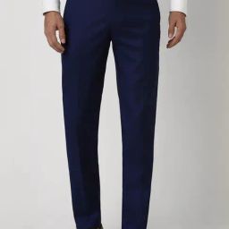 Van Heusen Navy Slim Fit Texture Trousers-image-120