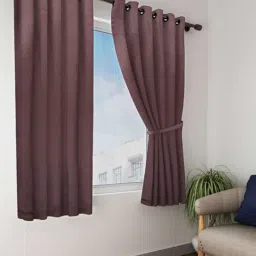Bianca Blackout Brown Window Curtains-38