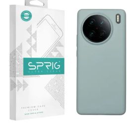 Sprig Liquid Silicone Back Cover for VIVO X90 Pro (Blue)-image-57