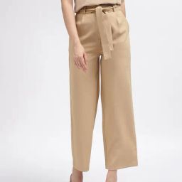 Centrestage Beige Regular Fit Mid Rise Trousers-image-69