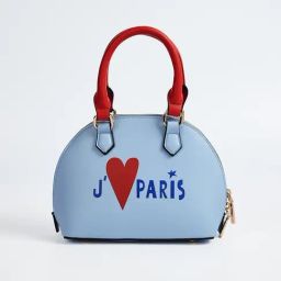 Elle Blue Printed Handbag-image-7