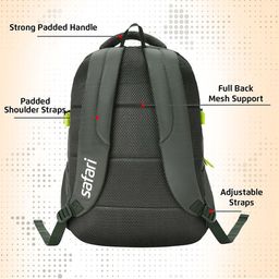 Safari Kids Graphic Non-Padded Ergonomic Strap Backpack With Rain Cover image 5