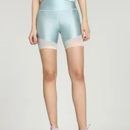 Puma Blue Logo Print Sports Shorts-image-48