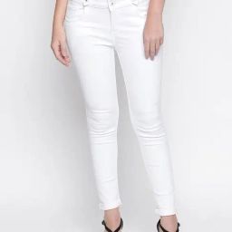 High Star White Slim Fit Jeans-image-88