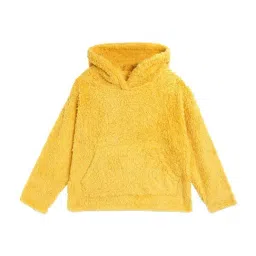 Cherry Crumble By Nitt Hyman Kids Mustard Regular Fit Hoodie-image-13