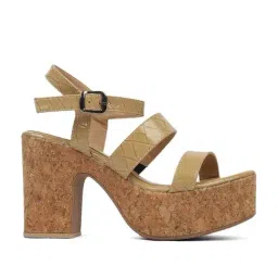 Elle Women's Camel Ankle Strap Sandals-60