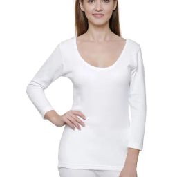 Dyca White Cotton Thermal Top-picture-10