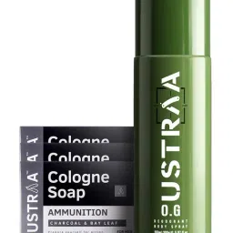 Ustraa O.G Deodorant (Set of 1) & Ammunition Cologne Soap - Set of 3-image-56