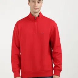 Tommy Hilfiger Red Cotton Regular Fit Sweatshirts-picture-16