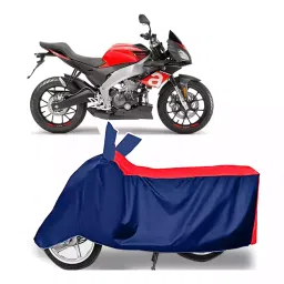 Auto Pearl Polyester Two Wheeler Cover for Aprilia Tuono 150 BS6 (Red Blue)-picture-36