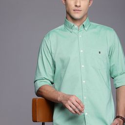 Louis Philippe Sport Slim Fit Button-Down Collar Pure Cotton Casual Shirt-picture-43