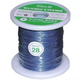 Sunhayato JUNFLON Series Hook Up Wire 100 m Blue 0.08 mm² 28 AWG ETFE Insulation, AWG28-100-U-image-13