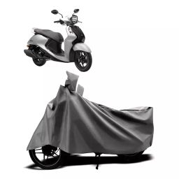 Auto Pearl Two Wheeler Cover with Bag for Yamaha Fascino 125 FI, Silver-image-32