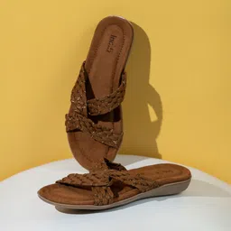 Inc 5 Women Printed Open Toe Flats with Bows-23