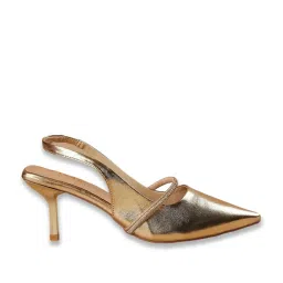Code by Lifestyle Women Light Gold Pumps image 2