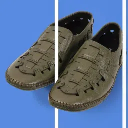 Mochi Men's Olive Fisherman Sandals-picture-37
