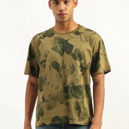 United Colors of Benetton Green Cotton Floral T-Shirt-image-102