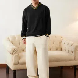 The Souled Store Black Cotton Polyblend Loose Fit Sweatshirts-image-84