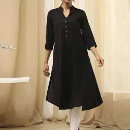Biba Black Straight Fit Kurtas-picture-48