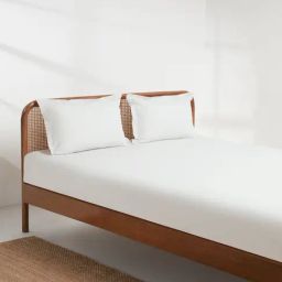 Westside Home White King Bed Flat Sheet and Pillowcase Set-image-99