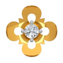 Kisna Diamond & Gold Jewellery 14k Gold & Diamond SaraNosepin for Women-image-11