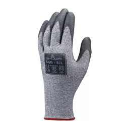 Showa Duracoil Grey HPPE Polyester Cut Resistant Work Gloves Size 9 Polyurethane Coating, SHO5464-picture-20
