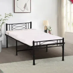 Delite Kom Black Metal Halo Single Folding Bed-picture-28