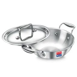 Prestige Splendid Silver Triply Kadai 32Cm 6.0 L With SS Lid-18
