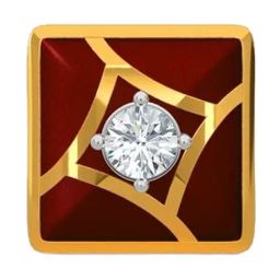 Kisna Diamond & Gold Jewellery 18k Gold & Diamond ArielNosepin for Women-image-4