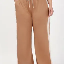 Bewakoof Brown Striped Sports Trackpants-picture-47