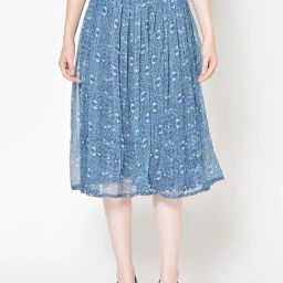 Scorpius Blue Floral Skirts-image-37