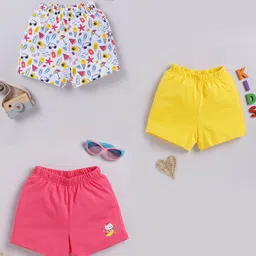MIMINO Unisex Kids Floral Printed Shorts-15