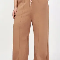 Bewakoof Brown Solid Sports Trackpants-picture-48