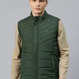 Pierre Carlo Men Solid Quilted Jacket-4