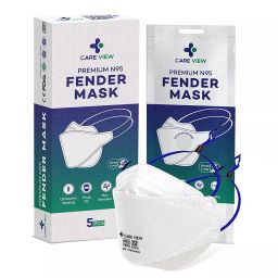 CARE VIEW CV-FENDER-EL-WHITE-5 N95 Anti Pollution Mask (Pack of 5)-image-20