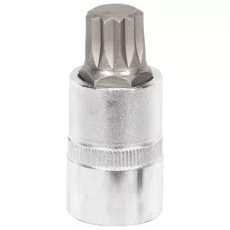 ARO Chrome Vanadium Steel Chrome Plated Mirror Finish 100 mm Spline Bit Socket M6-0
